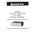 SANYO DCA 650 SEV Instrukcja Serwisowa