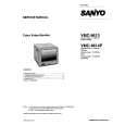 SANYO VMC86138614 Instrukcja Serwisowa