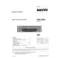 SANYO VHR-330 Instrukcja Serwisowa